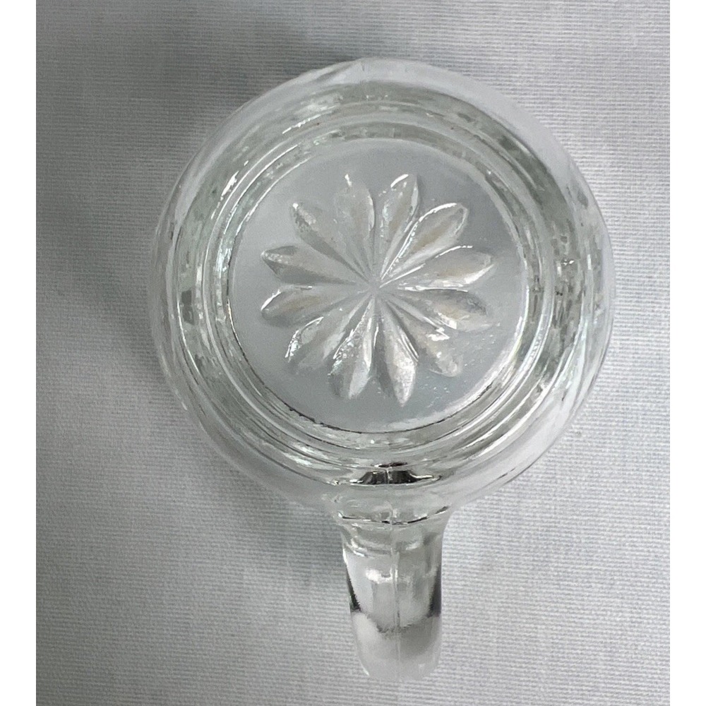 Anchor Hocking Prescut Clear Star of David Covered Sugar Bowl and Creamer Set - Picture 7 of 14